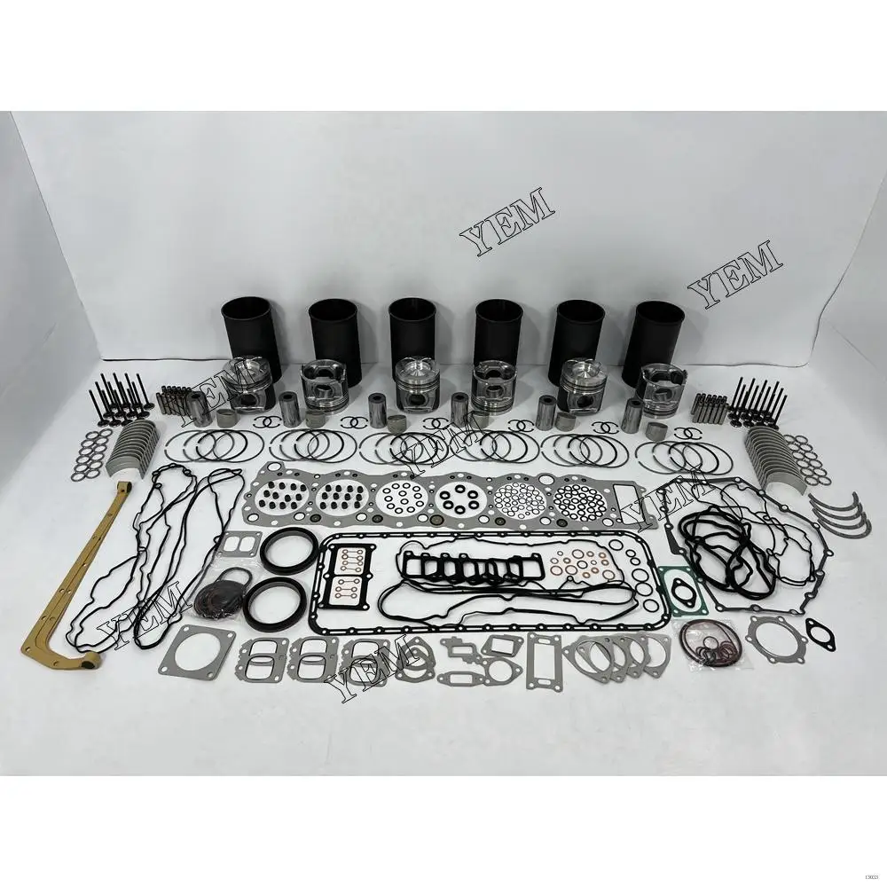 6WG1 Overhaul Kit With Bearings Piston Rings Full Gasket Set Cylinder Liner Valves Kit for Isuzu