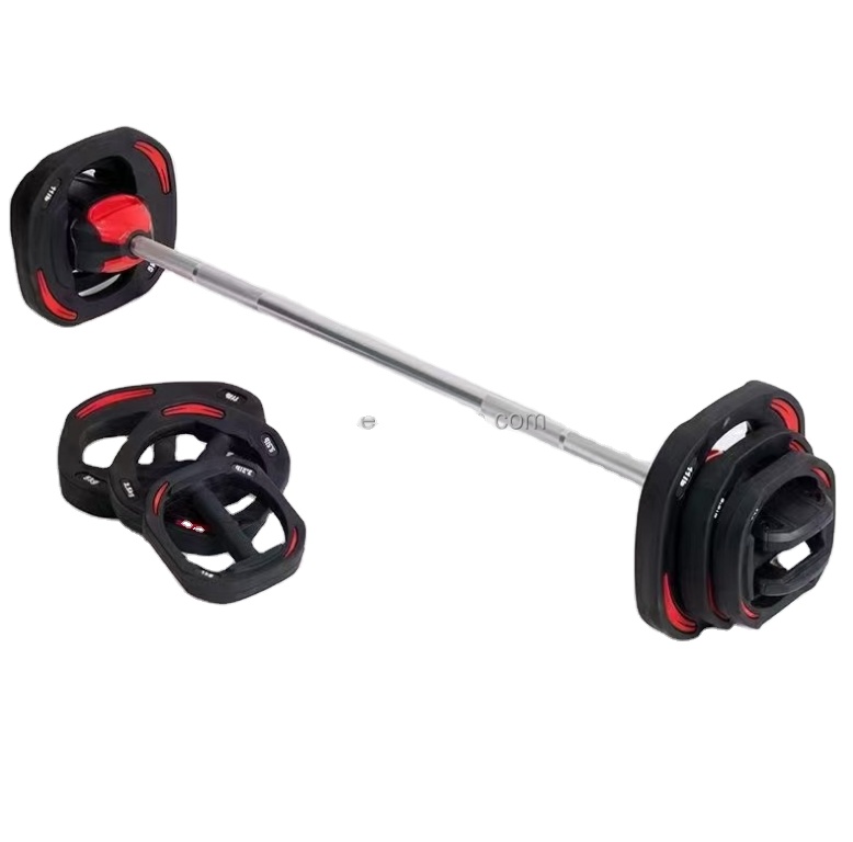 20 кг Регулируемый набор штанги для фитнеса Тяжелая атлетика мужская и женская домашняя штанга для выжиманий