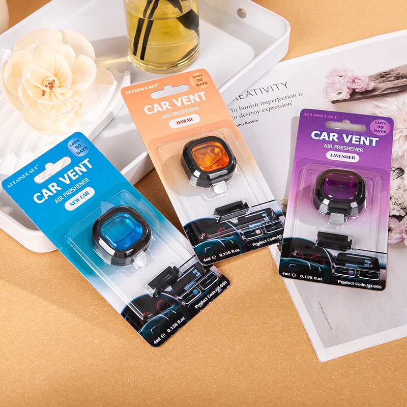 Liquid Car Interior Scent Clip Perfume Smell Diffuser Vent Clip Custom Membrane Car Air Freshener for Auto Vent