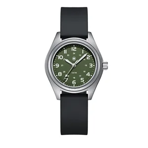 Small Size Sport Style Nurses Watch Quartz Movement Custom Made Titanium Case for Women Luminous Dial Leather Strap Water