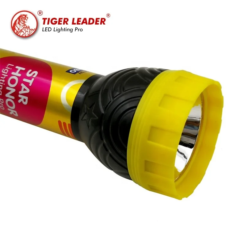 Bicycle Large Big Head Dry Battery Multicolor Camping Plastic OEM LED Light Torch Flashlight IP44 Rated 12000 Lumens Emergency