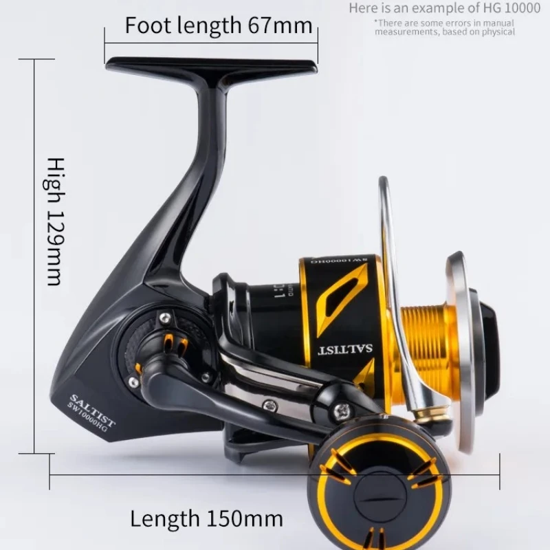 Lurekiller SALTIST SW Spinning Fishing Reels - Durable