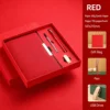 ชุดสูทสีแดงพร้อมแฟลชไดรฟ์ USB
