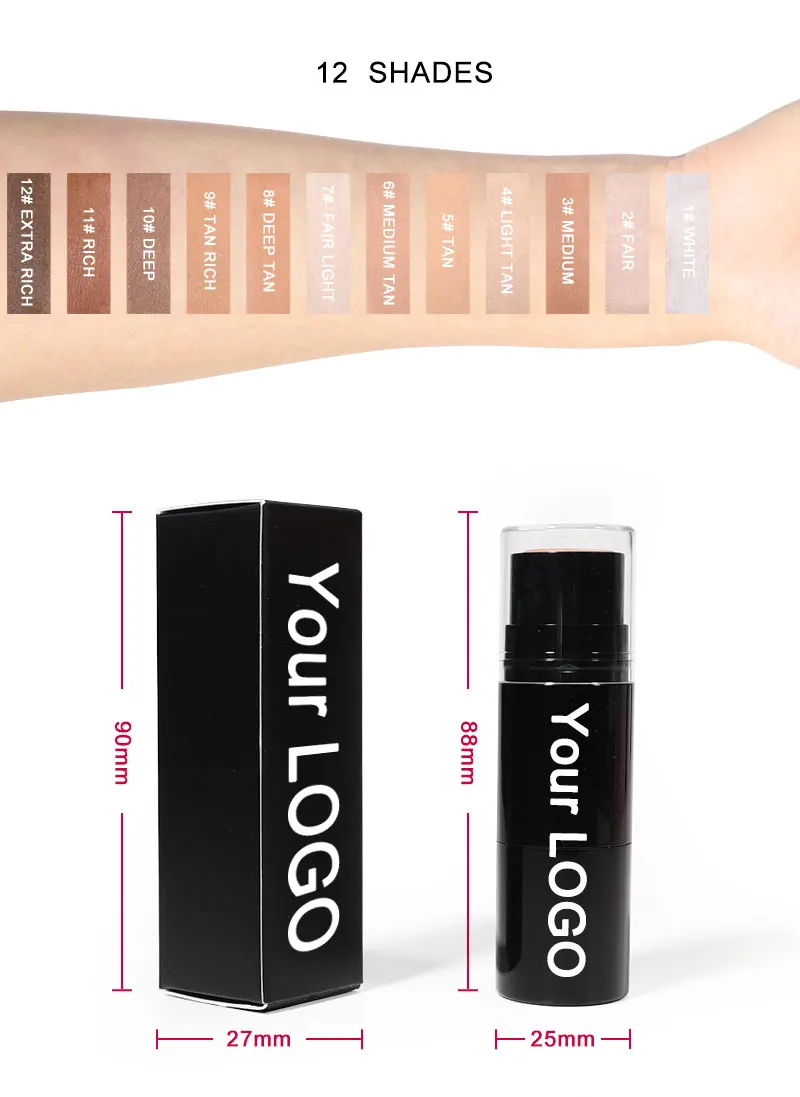 OCHAIN Custom High Quality Waterproof Custom Tube Color Face Makeup Cream Contour Concealer Stick