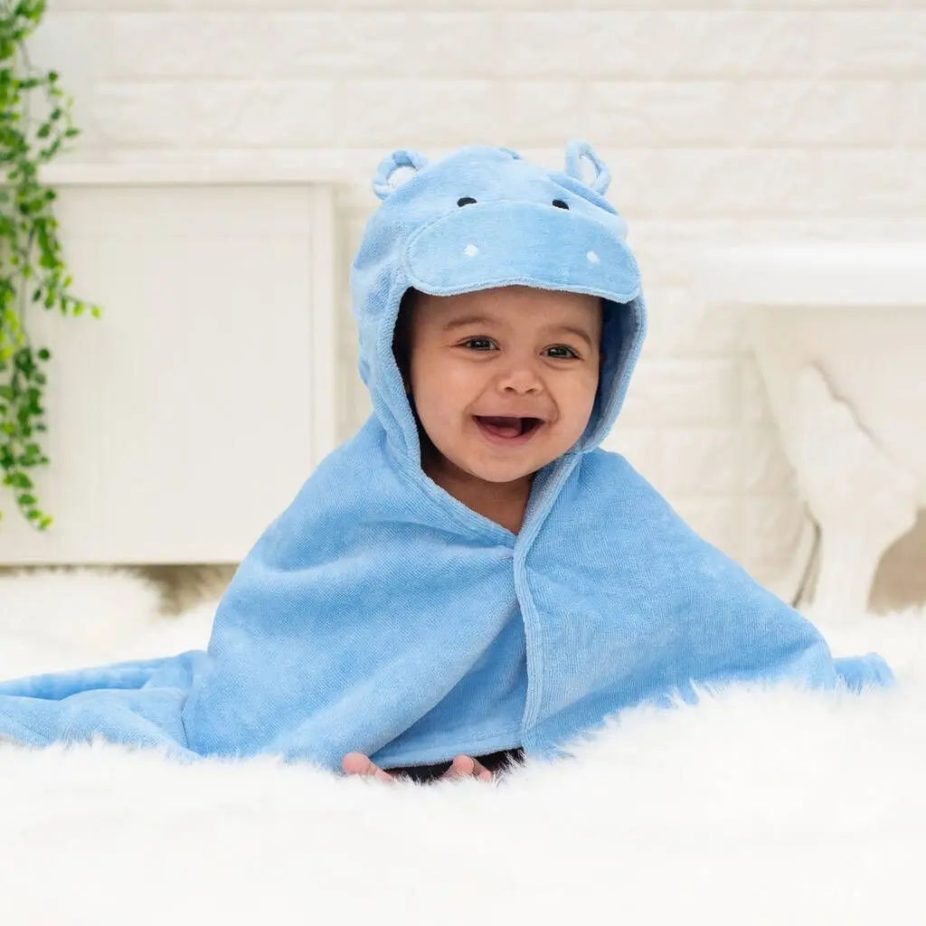 Fast Delivery Cotton Terry Animal Shape Baby Bathrobe New Style Kids Hooded Bath Towel manufacture