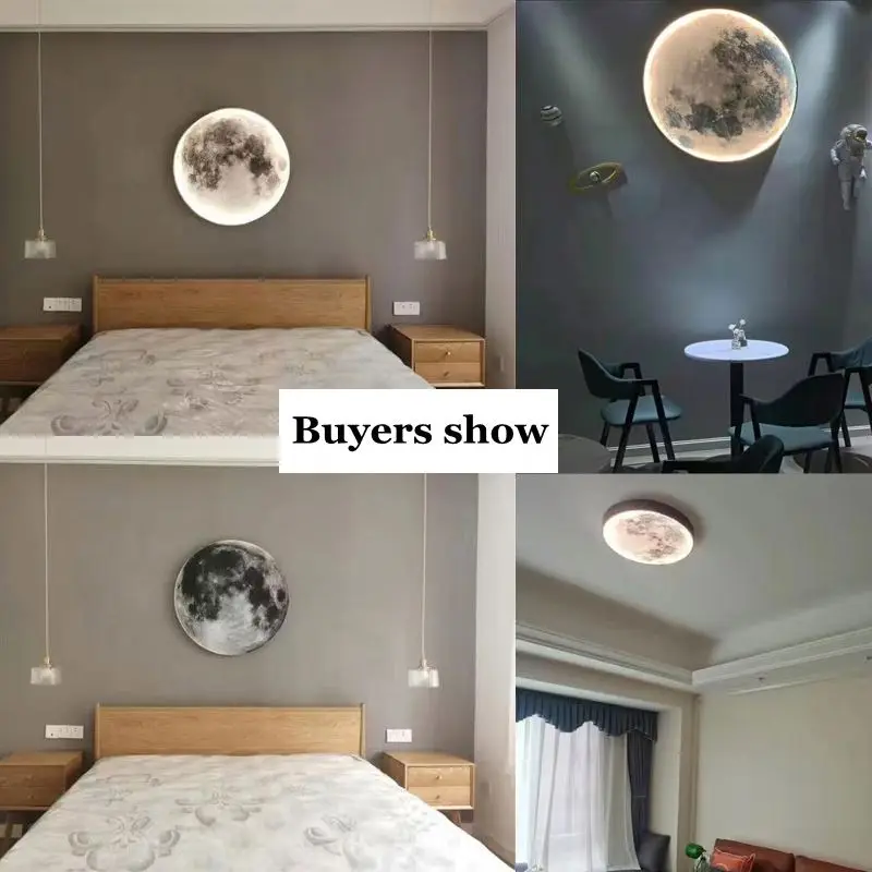 Современные светодиодные Настенные светильники в виде Луны креативные настенные фоновая декоративная настенная лампа для