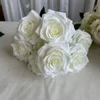 white 9 heads rose bouquet 03