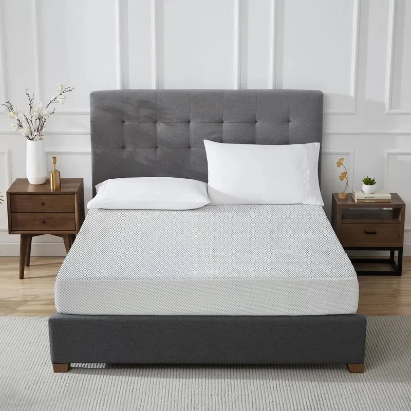 Housse de matelas personnalisée avec fermeture à glissière, en tissu lyocell frais, pour housse de protection de matelas