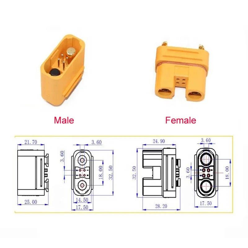 Amass AS150U 140A Connector Plug Anti-spark with Signal Pin For E-bike ...