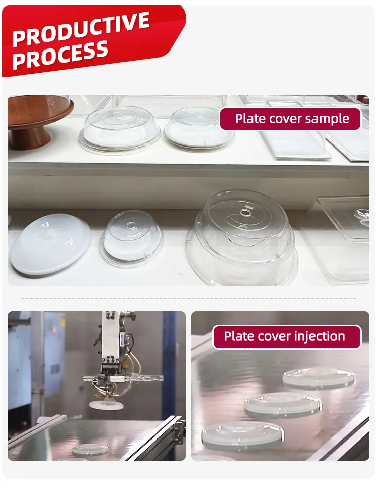 Restaurant supplies transparent dinner service plate cover plastic food cover details