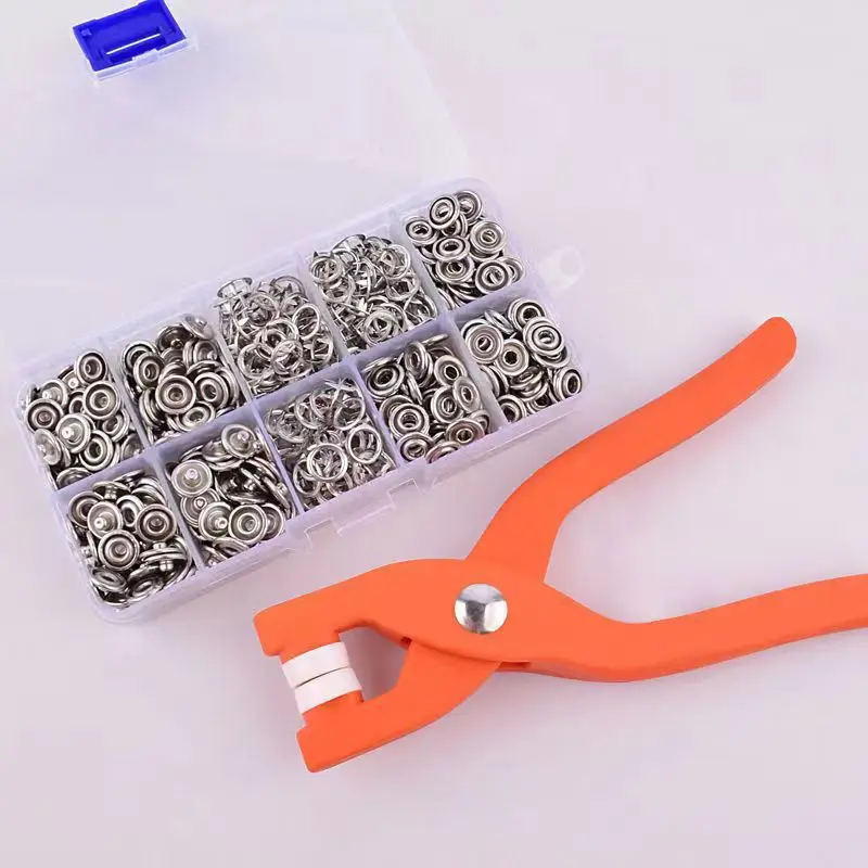 Invisible Buckle Snap Button Kit with Pliers