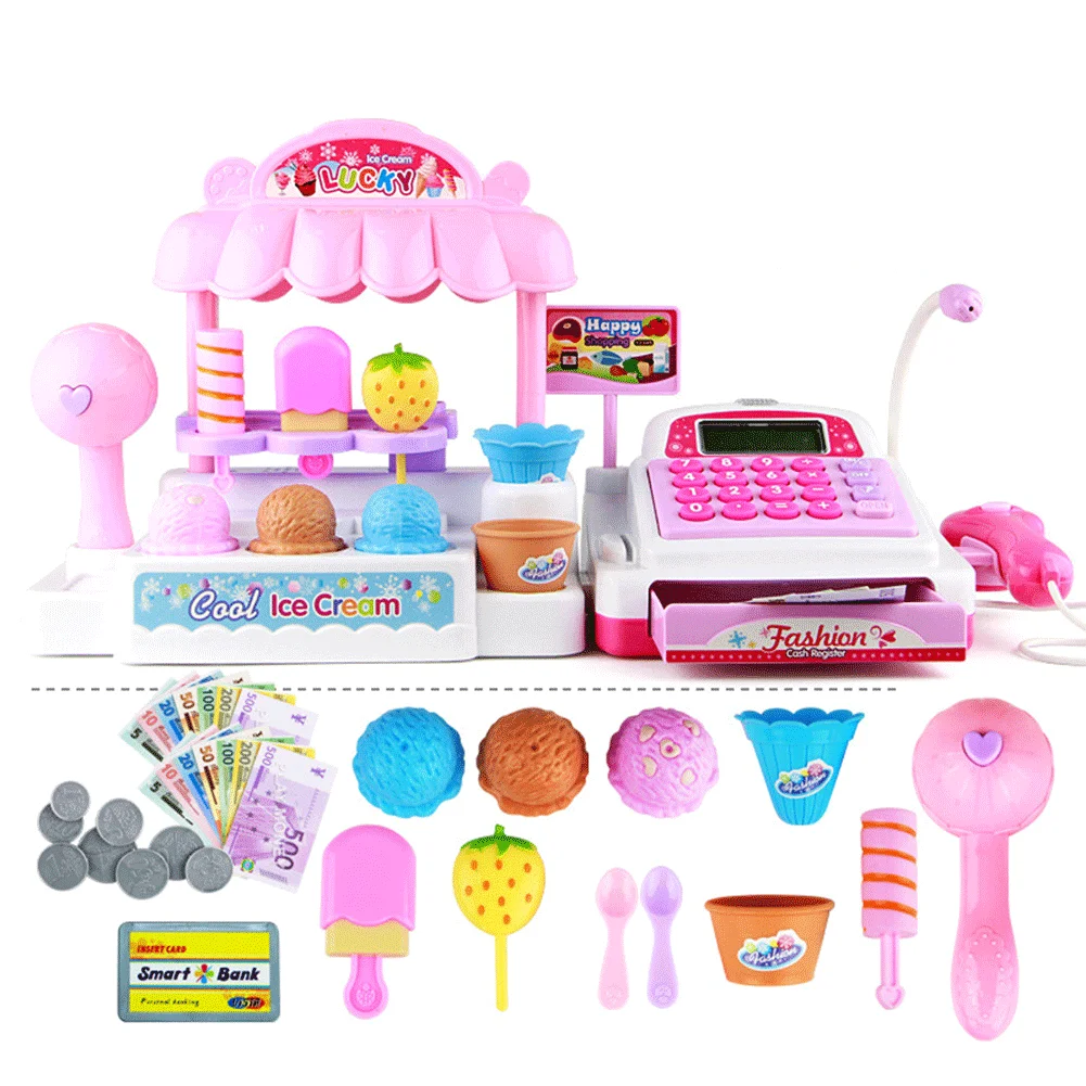 Детские Обучающие ресурсы для ролевых игр, детский супермаркет, кассовый аппарат, игрушка/