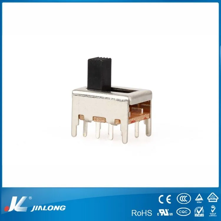 SS-23F06 10 Pin Vertical Mini Home Switch Free Sample Electrical Slide Switches Manufactured in China