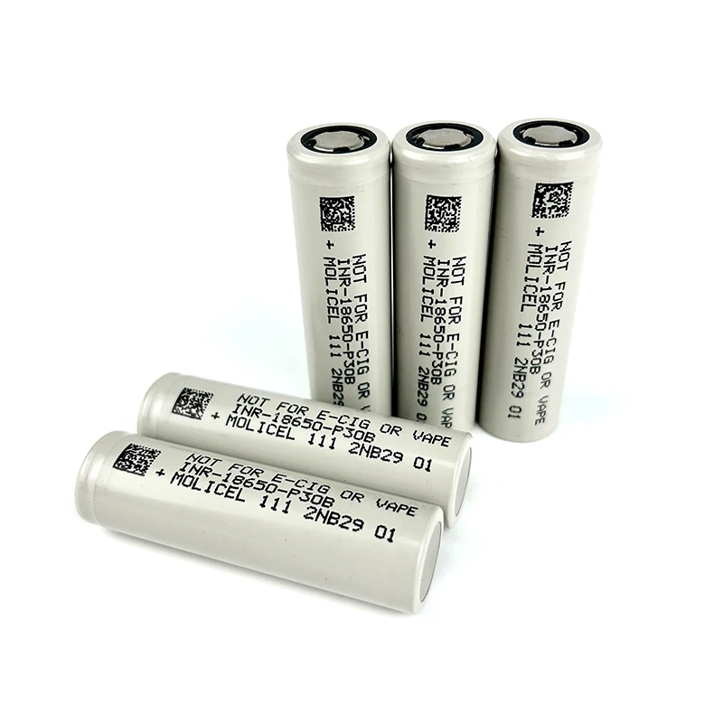 High Drain Authentic Molicel 3000mAh 30A 36A 3.6V Lithium Ion Battery  Molicel Inr-18650-p30b 18650-p30b 18650 Molicel P30b