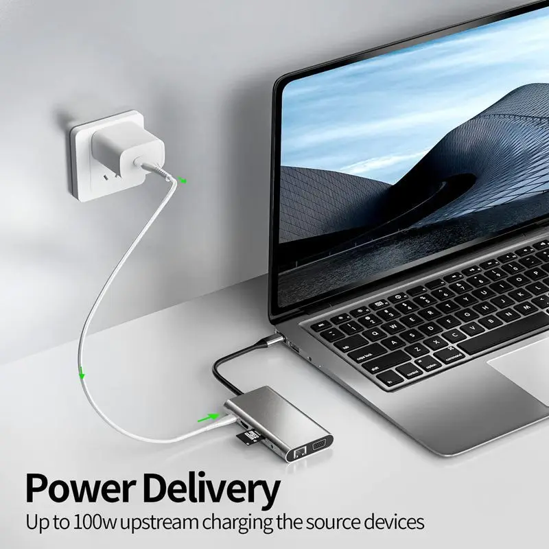 10-in-1 USB-C Hub with 4K Display Port and Power - Image 2