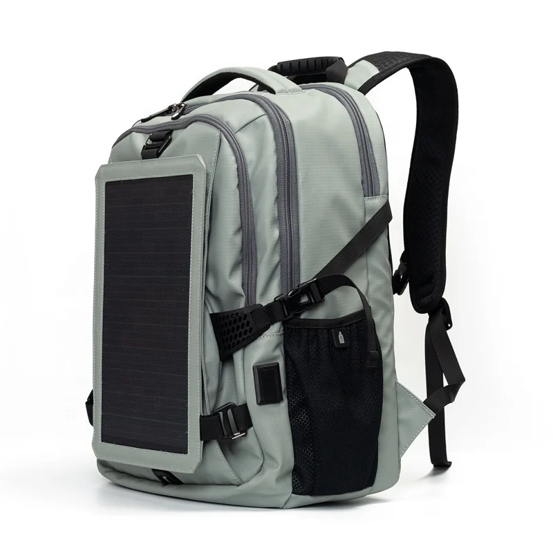 Smart Backpack With Solar Panel,Hiking Solar Backpack With Removable 10