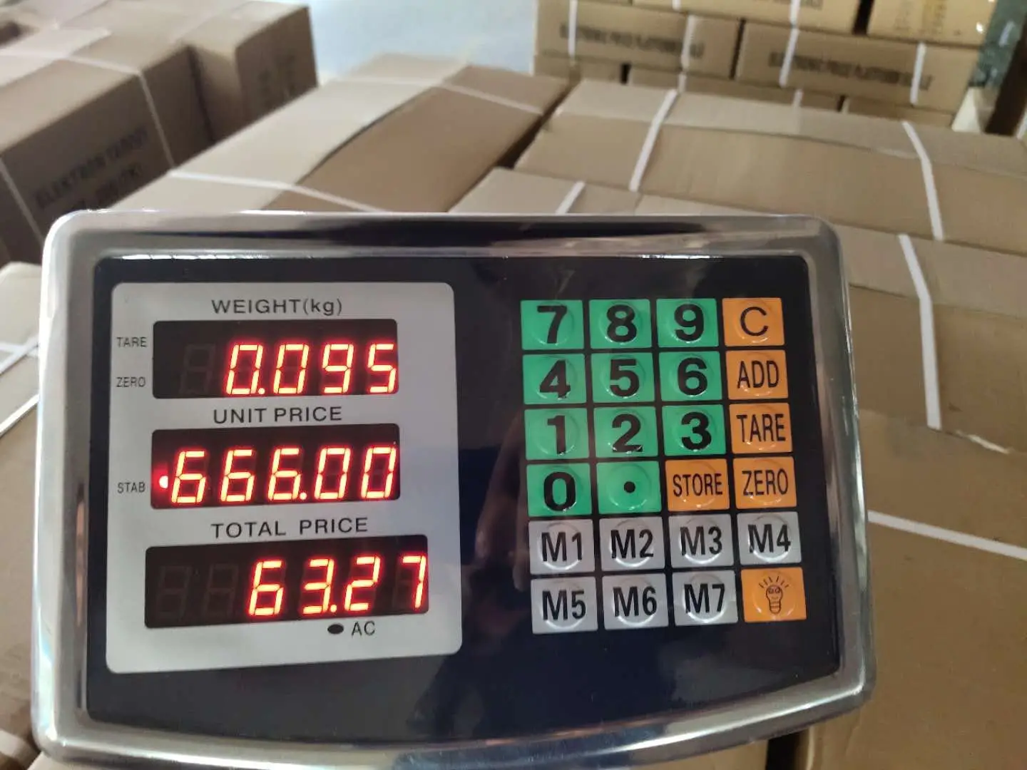 60kg Digital Platform Weight Scale With 4V/4AH Rechargeable Battery