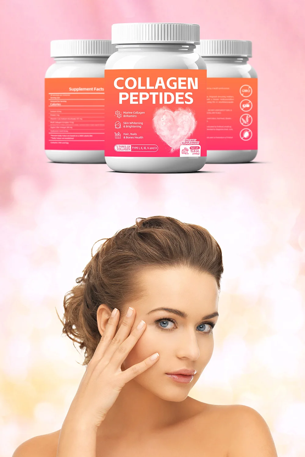 Organic Collagen Protein Powder Marine Collagen Peptide Powder Collagen