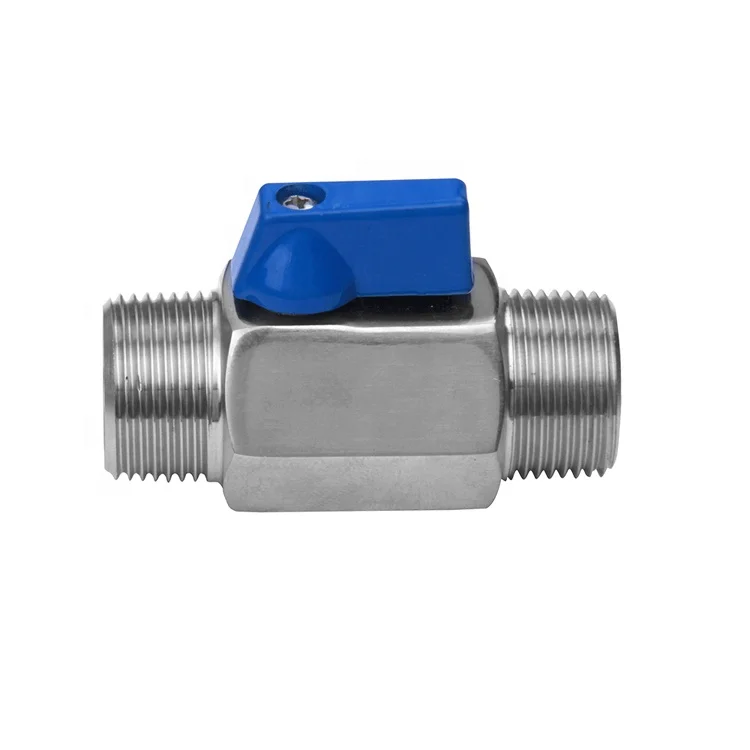 316 stainless steel ball valve 1/8" NPT Thread male small mini ball valve(1/8"male&mal