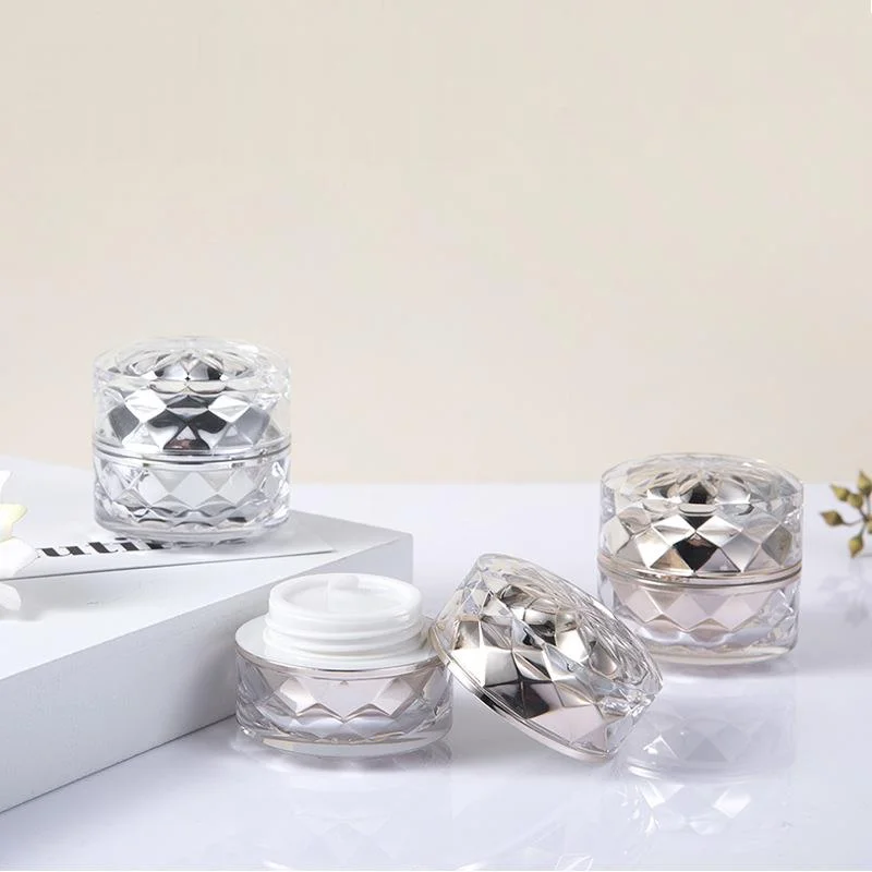 Wholesale Empty Special  Shaped Plastic Cosmetic Jars , Mini Glitter Pot Cream Makeup Containers for Lip Balm Eye Shadow Pigment