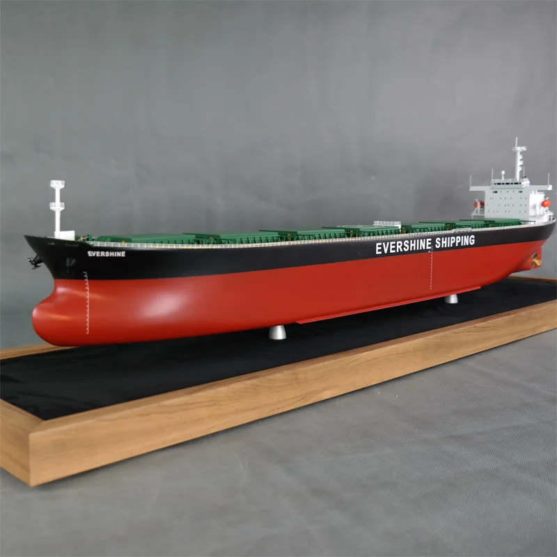 【A】O.A.S Customized 120cm Freight Forwarder Gift Workmanship Model Factory Opening Christmas Bulk Cargo Ship Model