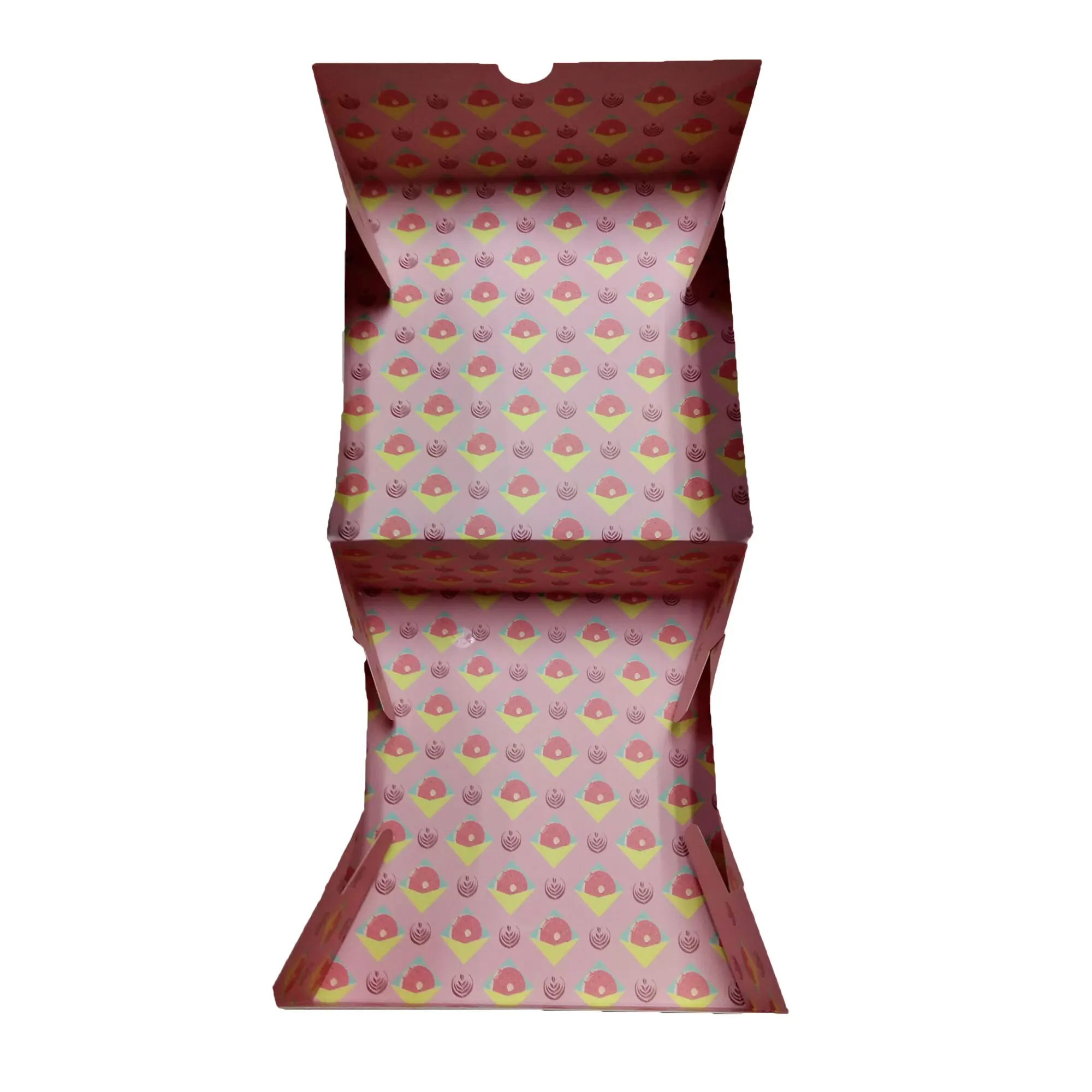 定制印刷甜甜圈盒1 2 4 6 12印刷包装盒,用于甜甜圈和糖果