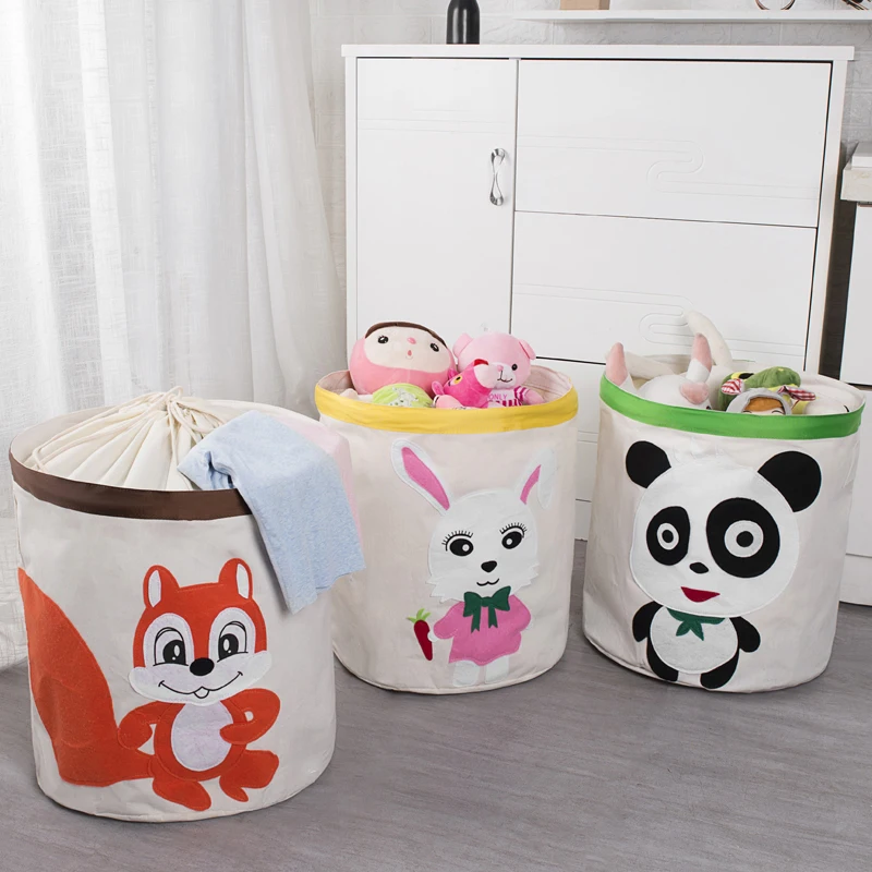 Foldable Fabric Large Toy Organizer Basket junian home arts