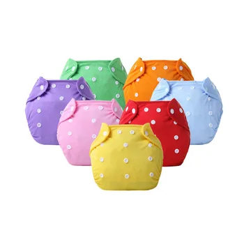 Wholesale Adjustable Washable Reusable Snaps Baby Cloth Diapers