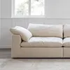 Divano in lino color nuvola - 295 cm - tre posti - 295x105x80 cm