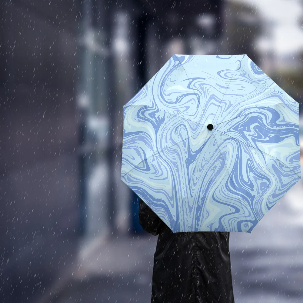 OEM Strongest Light Portable And Automatic Folding Rain Windproof Umbrella Durable Premium Grip Fits Car Backpack_voghion.com