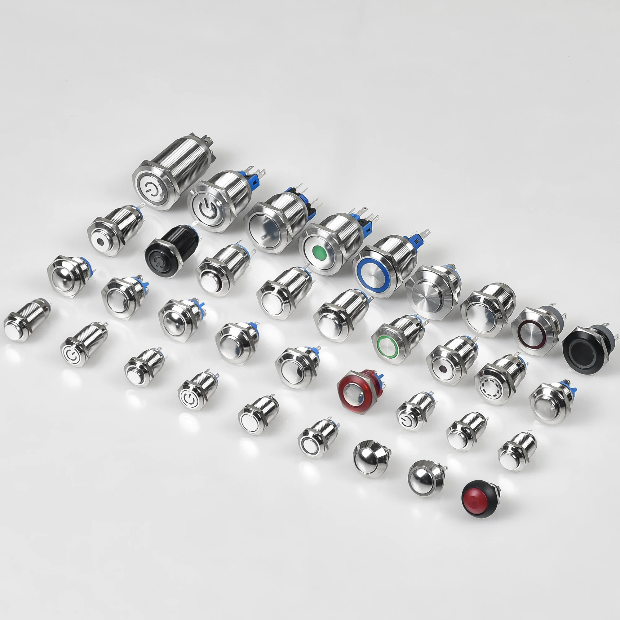 thumbnail image 2 of 19mm Waterproof Metal 5-Pin LED Push Button Switch (ON-OFF) With Connector – 12V 2 of 3