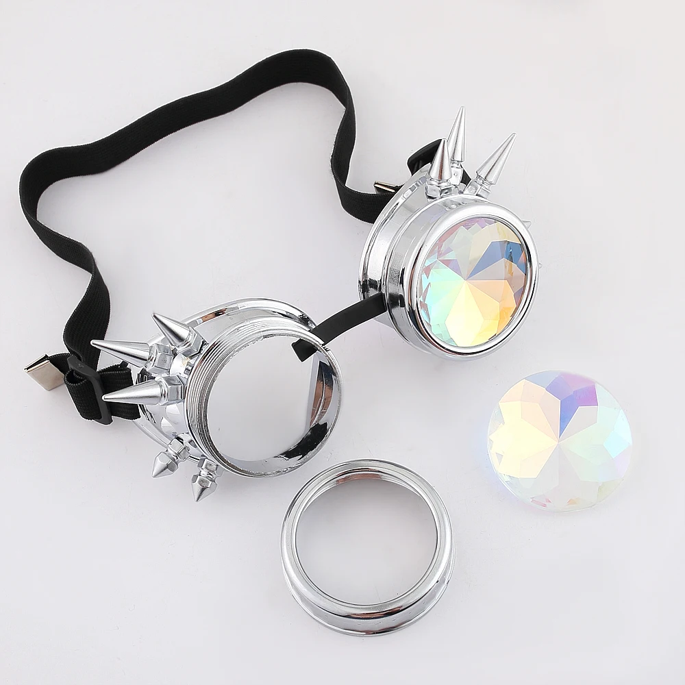 Occhiali Funky Steampunk Party Occhiali Da Vista Oculari Rustici - Foto 8