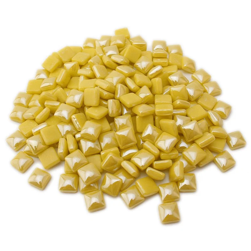 Wholesale Colorful Iridescent Smooth Edge Bulk Diy Mirror Mosaic Pieces Tile for Crafts
