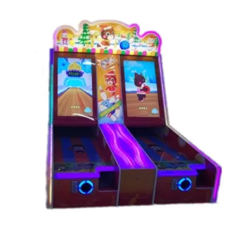 Coin operated 2 players indoor dudu bowling game machine arcade machine |amusement park video bowling for game center