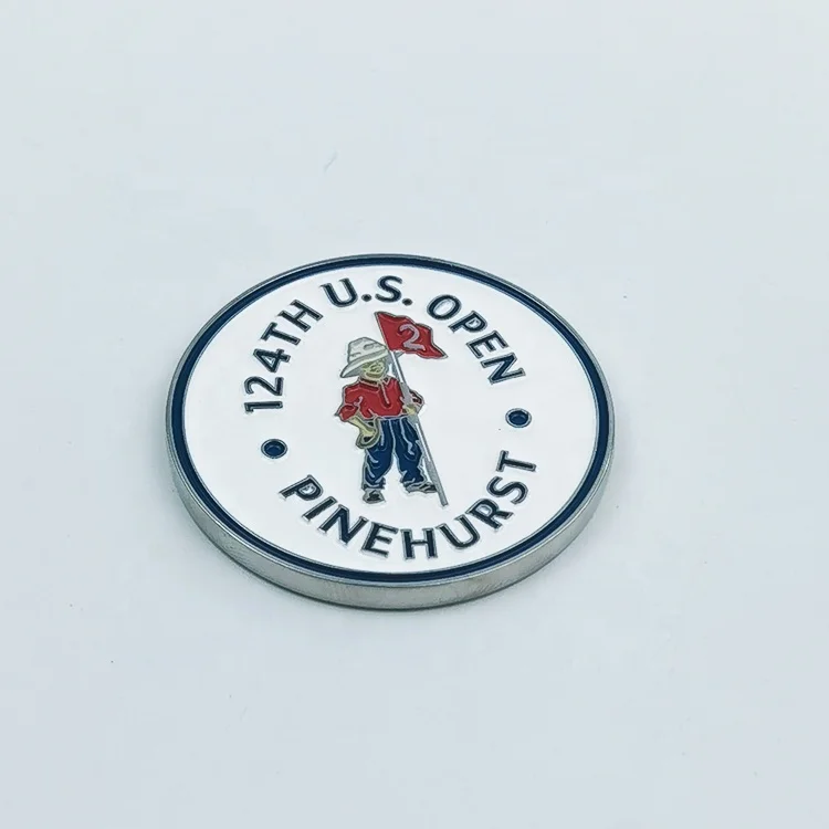 Custom Various Design Metal Ball Markers Golf Accessory With Your Own Logo Magnetic Alphabet Golf Ball Marker supplier