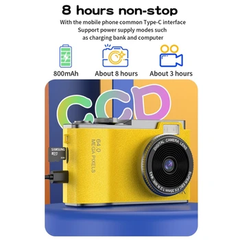 LK003 Thermal Print Camera Toys Girls Toddler Children's Digital Camera Cute Cartoon HD Instant Printer Mini CMOS MicroSD detail image