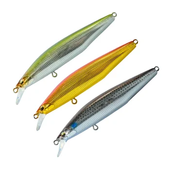 Factory Price High Quality 90mm 10g Minnow Feather Hook Printed ABS Minnow Fishing Lures for Saltwater Fish – Minnow – view 2
