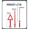 NW607+218 สีแดง 70มม./100มม./100มม.