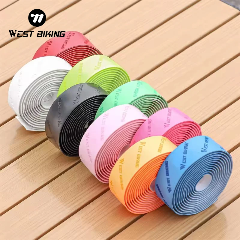 WEST BIKING Road Bike Handlebars Tape Eva Bicycle Custom Logo Handlebar Bicycle Handlebar Grips Tape Bike Accessories
