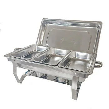 Stainless Steel Stove Hotel Restaurant Chafing Dish Customized Buffet Sever Food Warmer Set Catering Equipment OEM Kitchenware