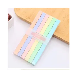 H05 Wholesale Morandi Macaronb Double-Headed Stationary Highlighter Novel Oblique Brush Tip 216 Sets Per Carton for School Use