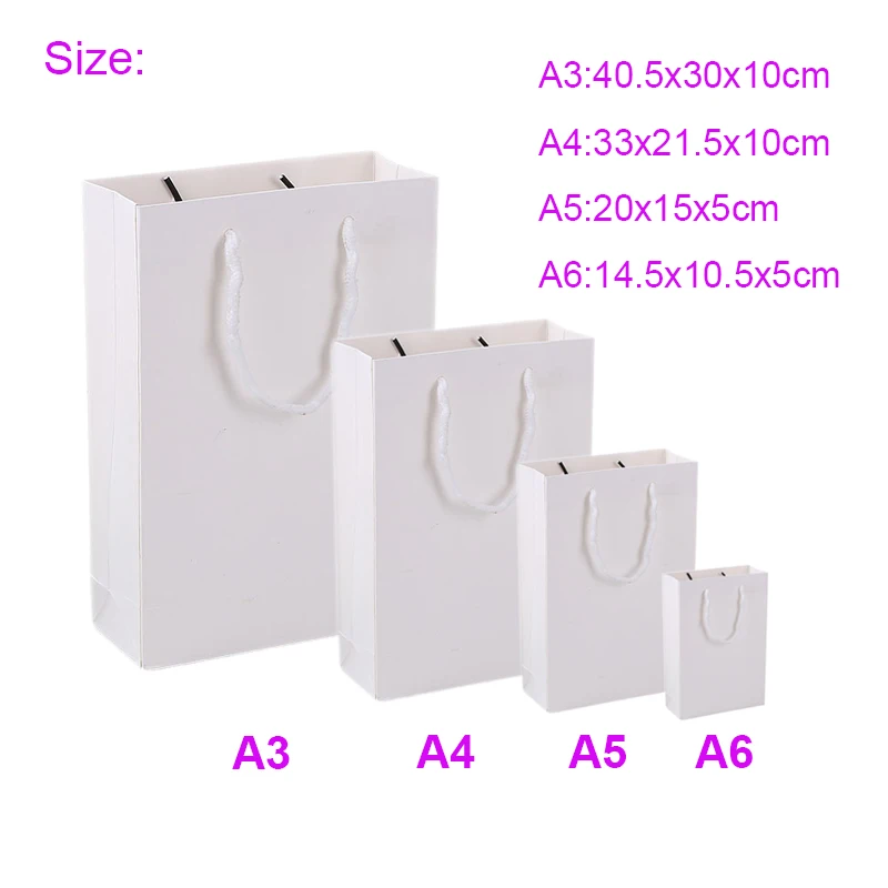 Qualisub High Quality A4 Size Blank Thick Hard Paper Gift Bag Sublimation Paper Gift Bag