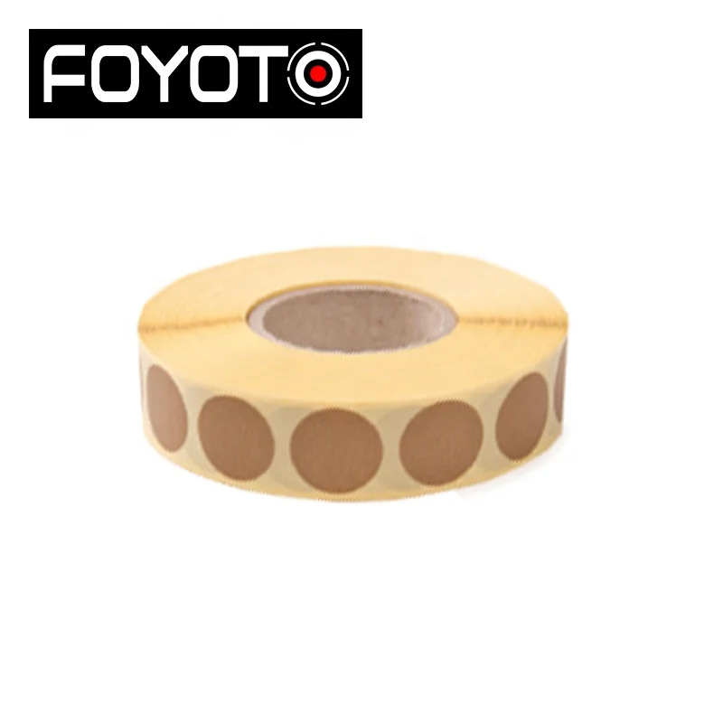 19 мм 2000 шт./рулон белые/черные/коричневые крафт круглые этикетки бумажные наклейки для стрельбы