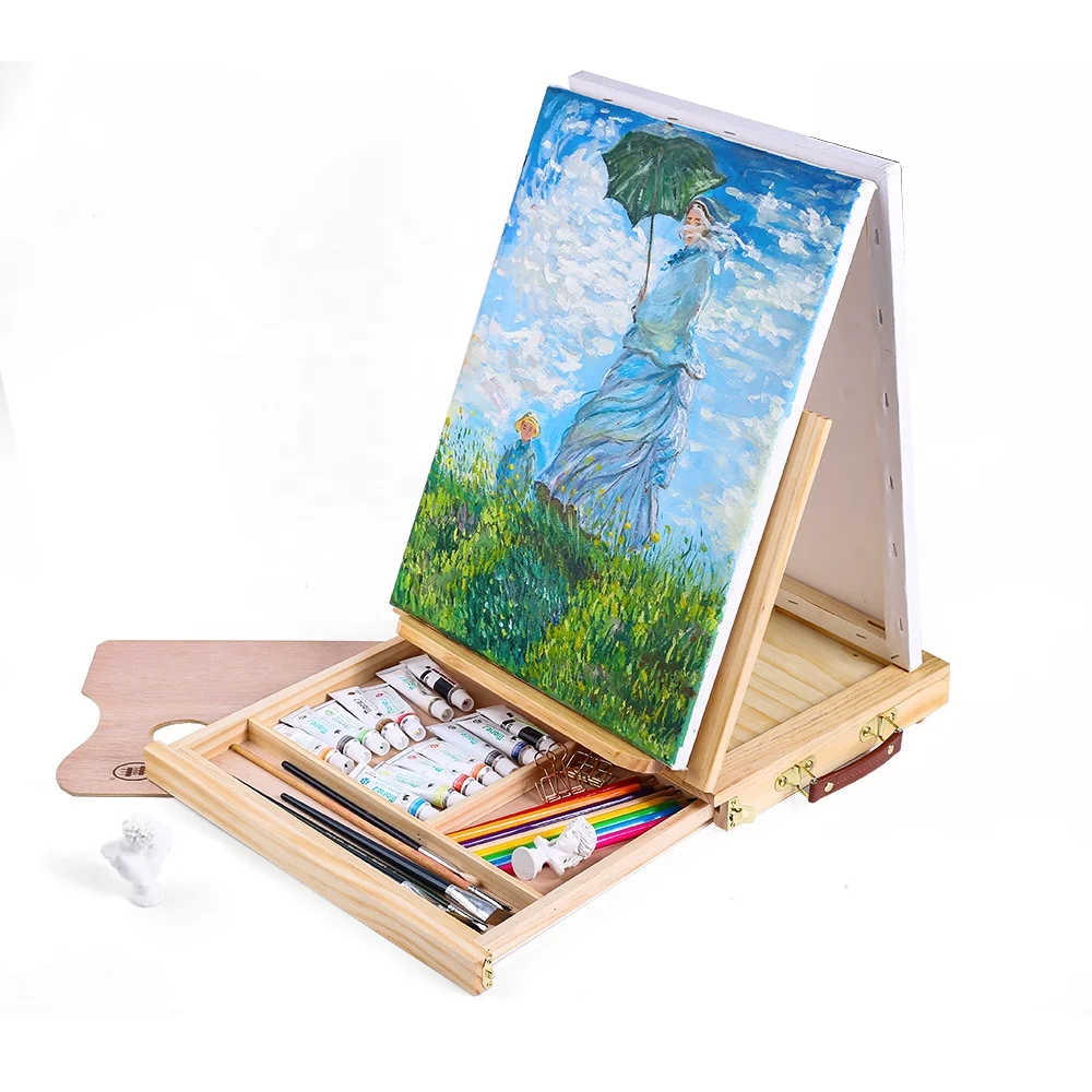 2020 новый продукт A2 A3 Регулируемый Настольный мольберт из Букового дерева стенд для художественной живописи стол стенд мини мольберт для художника