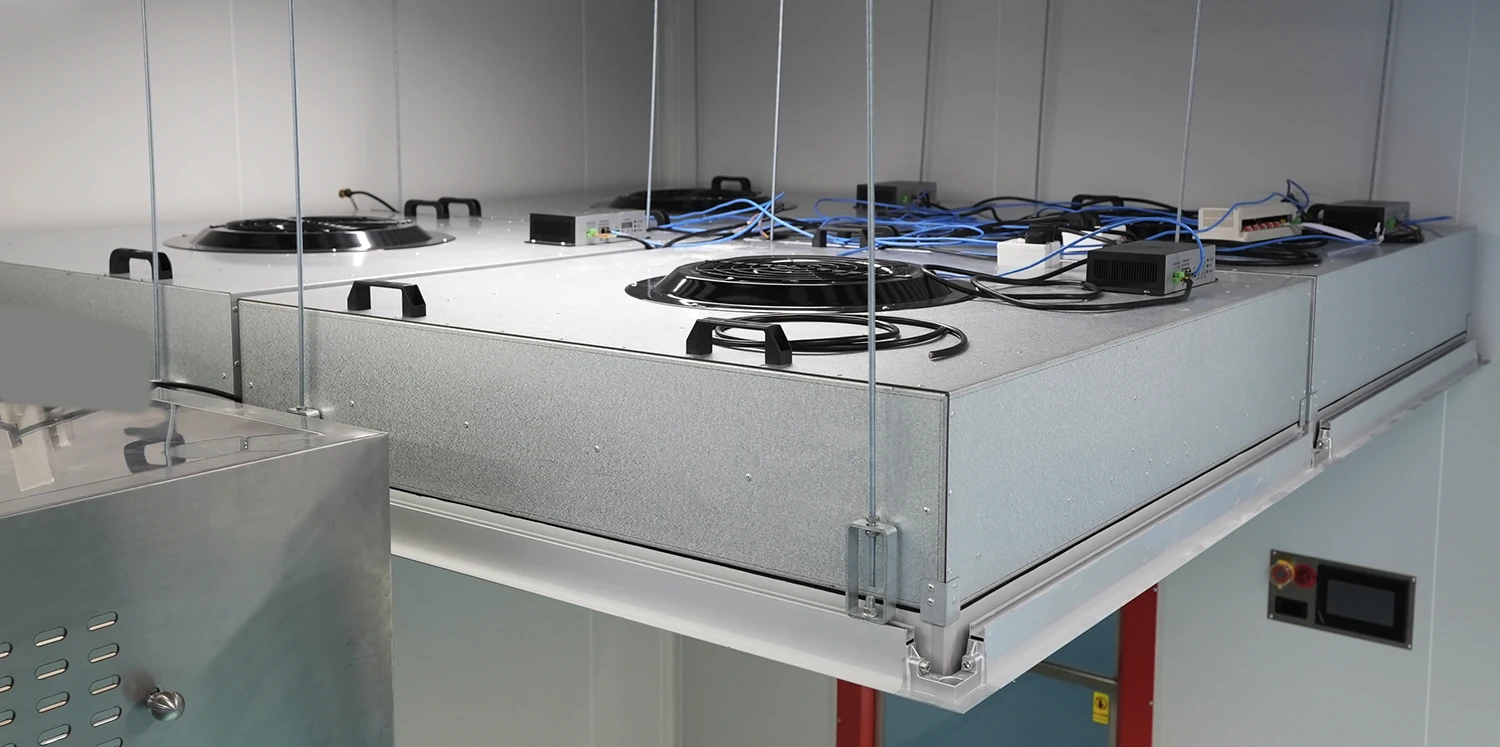 Yaning Ffu Controller 2x4 4x2 Ulpa Laminar Air Flow Hood H14 Hepa Ffu