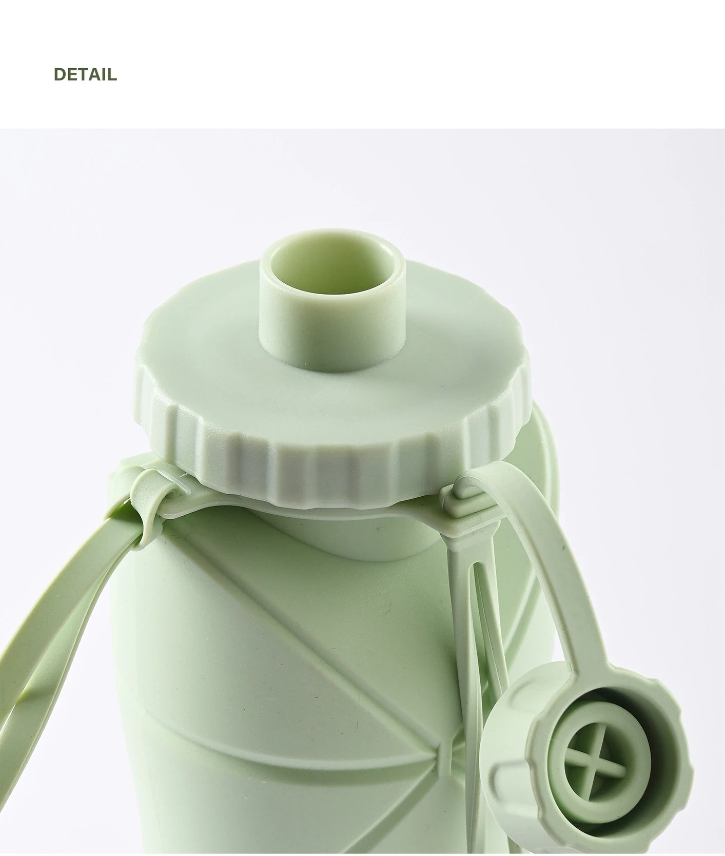 600ml Folding Silicone Water Bottle Sports Water Bottle Outdoor Travel ...