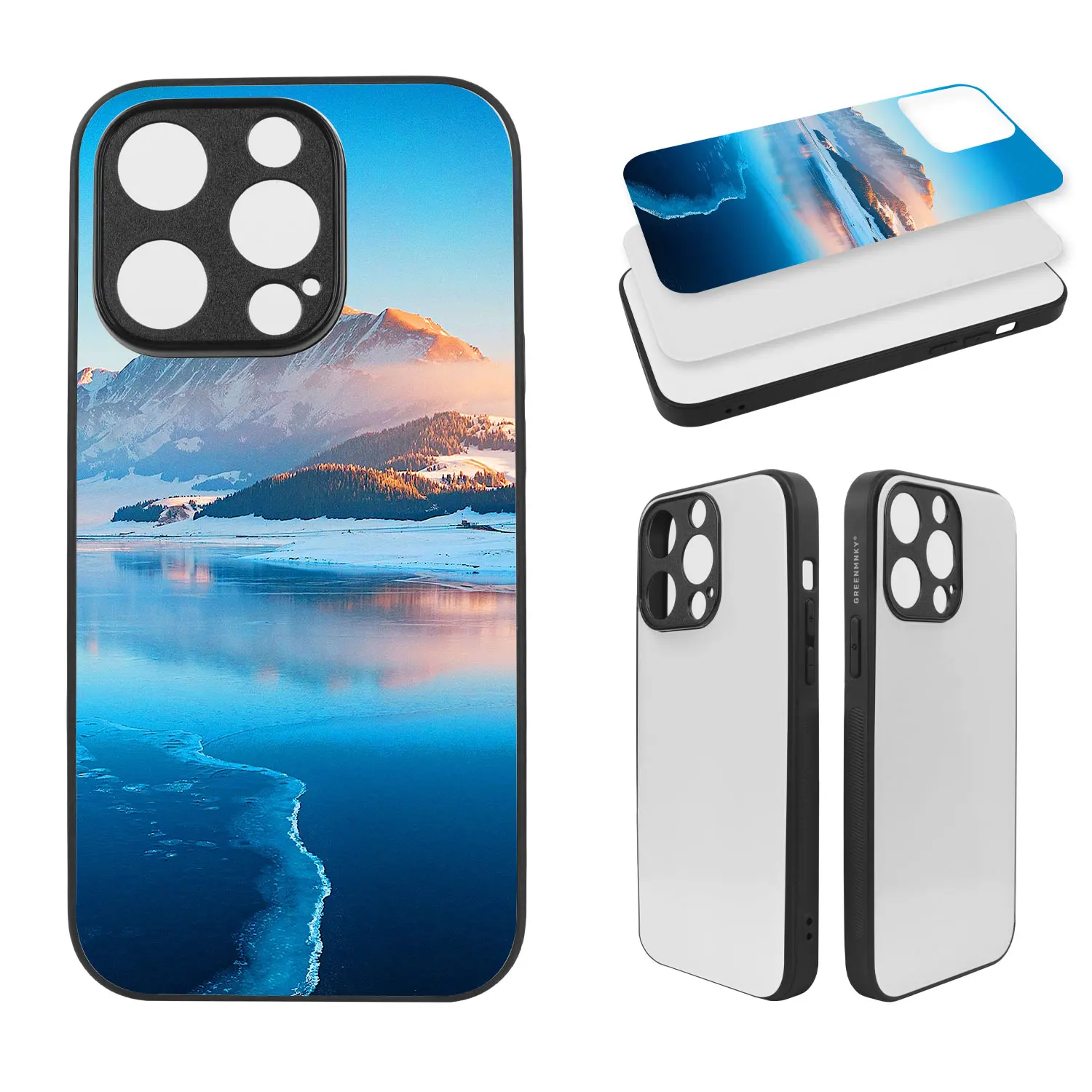 DIY UV Printing  customized sublimation glass phone case for iphone 16  16 plus 16 pro 16 pro max