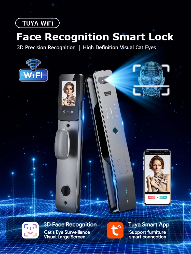 Unlock Antitheft Manufacture Office Smart Lock Rfid Card Scan Digital