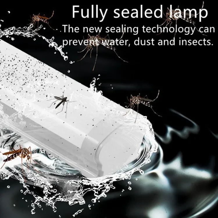 Лучшая цена, водонепроницаемая светодиодная трубка, сменная светодиодная линейная лампа, прочная трехслойная лампа