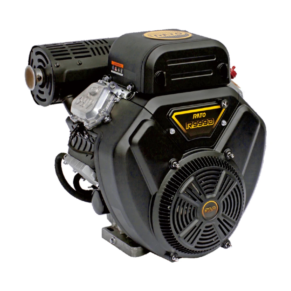 High Performance Small Horizontal Shaft Gasoline Mower Engine / 27HP 22HP 20HP 670cc Two Cylinder V Twin Horizontal Shaft Engine